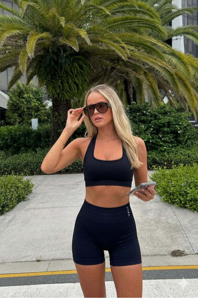 Shorts Deportivos Mujer Negro | Vyra Fitness