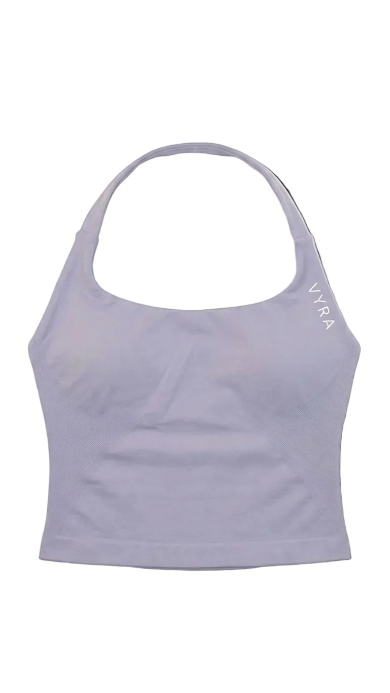 Tops y Petos Deportivos Largos Mujer Lila | Vyra Fitness
