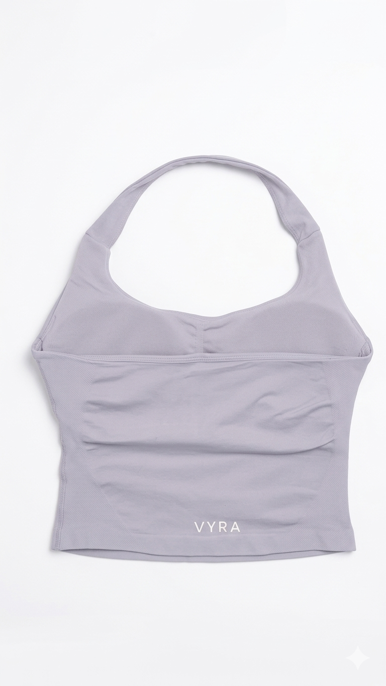 Tops y Petos Deportivos Largos Mujer Lila | Vyra Fitness