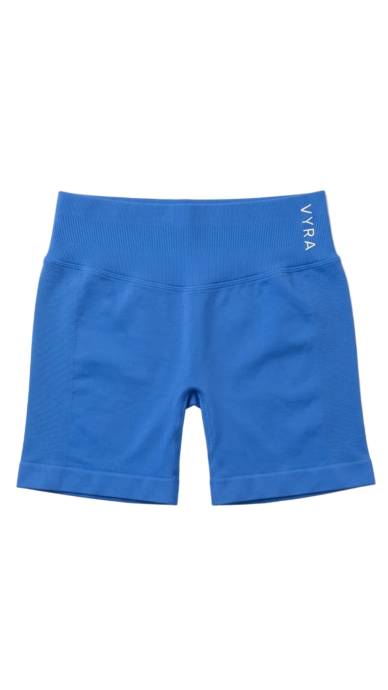Shorts Deportivos Mujer Azul | Vyra Fitness